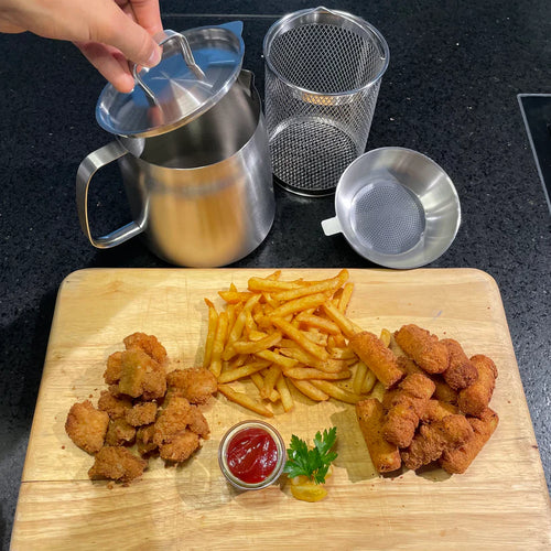 Crisp & Clean Fry Pot (Stainless Steel)