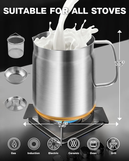 Crisp & Clean Fry Pot (Stainless Steel)